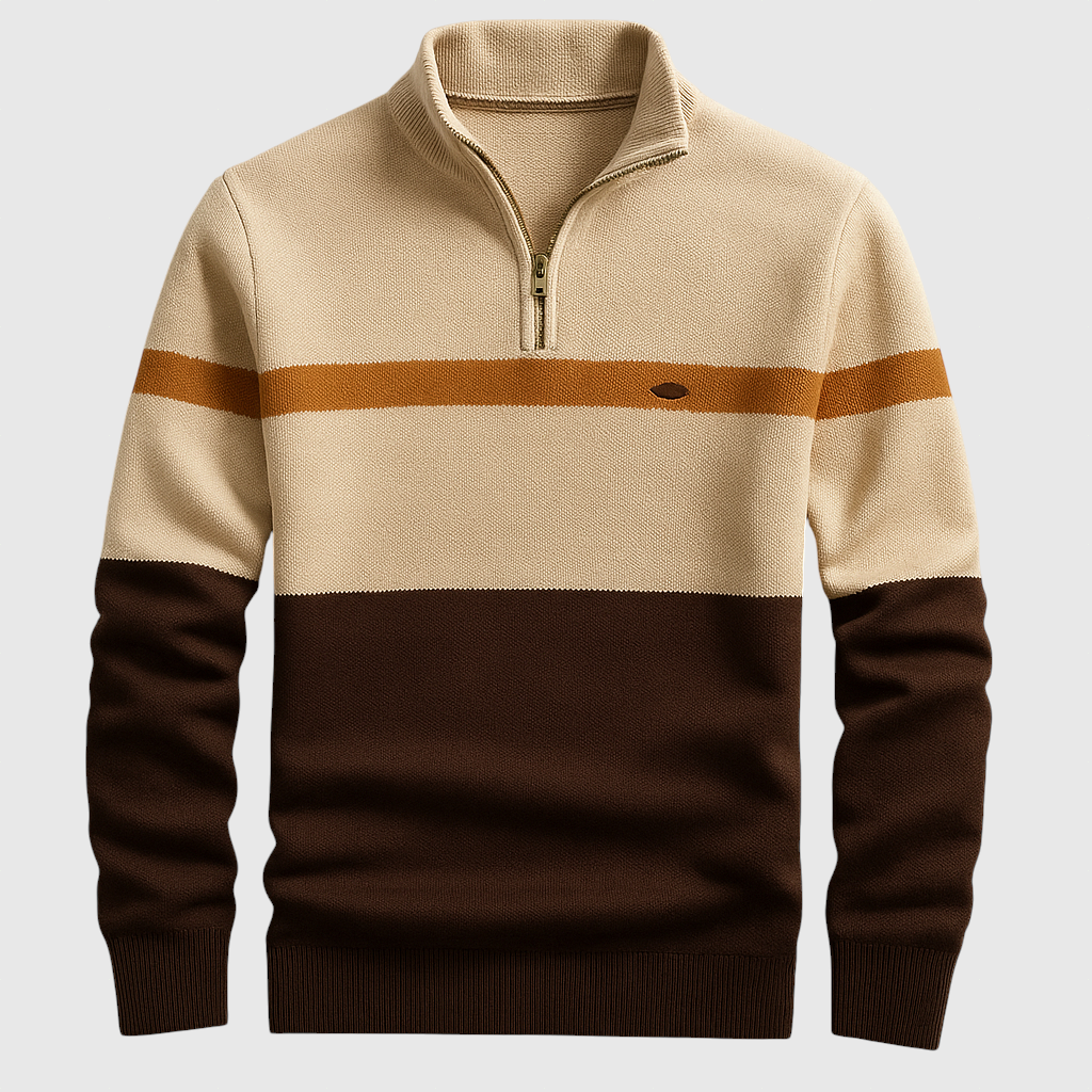 Elston - Džemper Heritage s polovičnim zipom