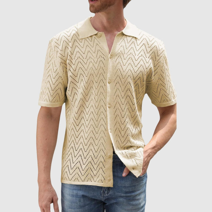 Libuše – Pletena košulja s uzorkom u obliku cik-cak