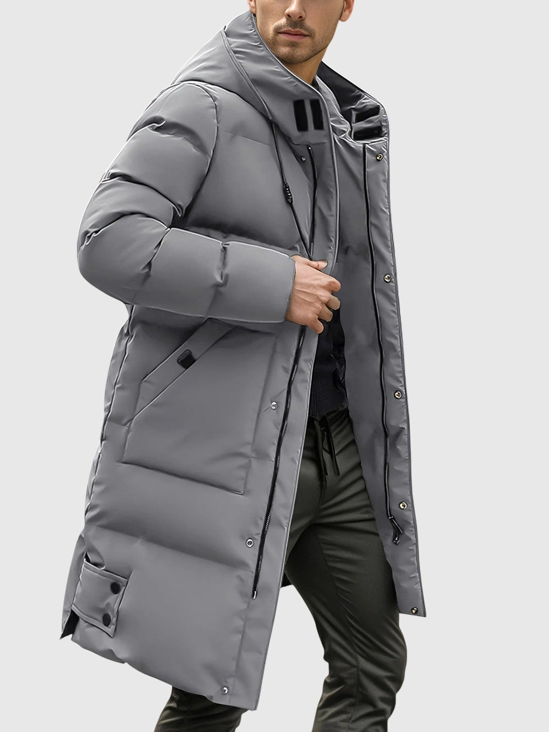 Jan – Prošiveni dugi kaput s kapuljačom