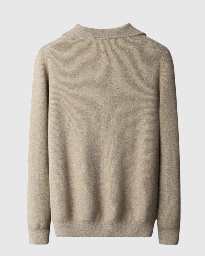 Libuše - Portofino kašmirska polokošulja s polovičnim zipom