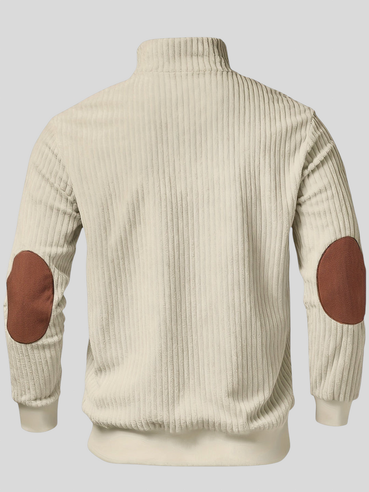 Kortez – Ležerni Pleteni Pulover s Poluzipom