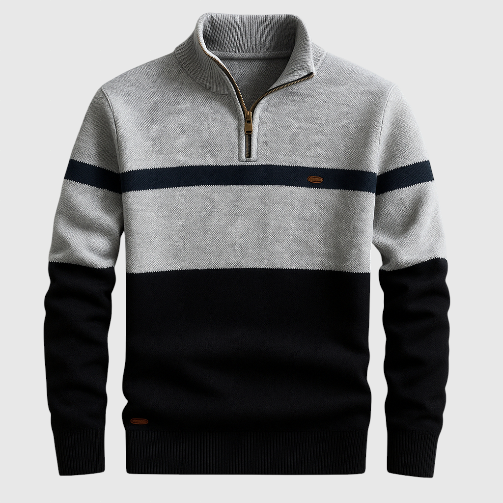 Elston - Džemper Heritage s polovičnim zipom