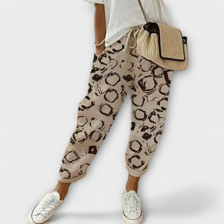 Marijeta - Udobne hlače od pamuka i lana