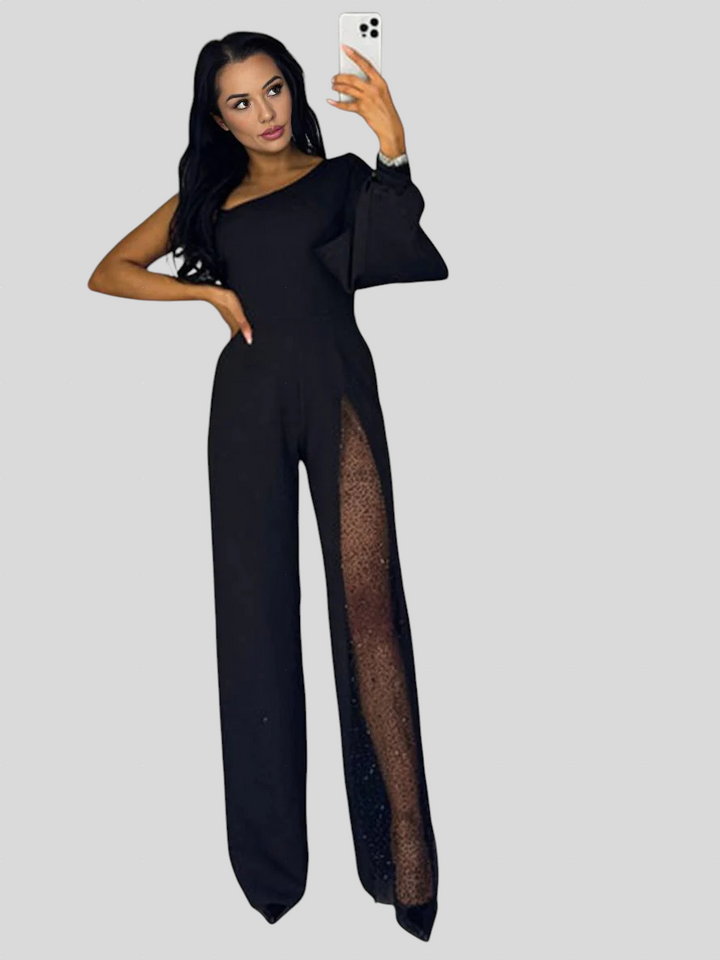 Artemis - Elegantni Jednodijelni Kombinezon Na Jedno Rame Sa Sjajnim Detaljom