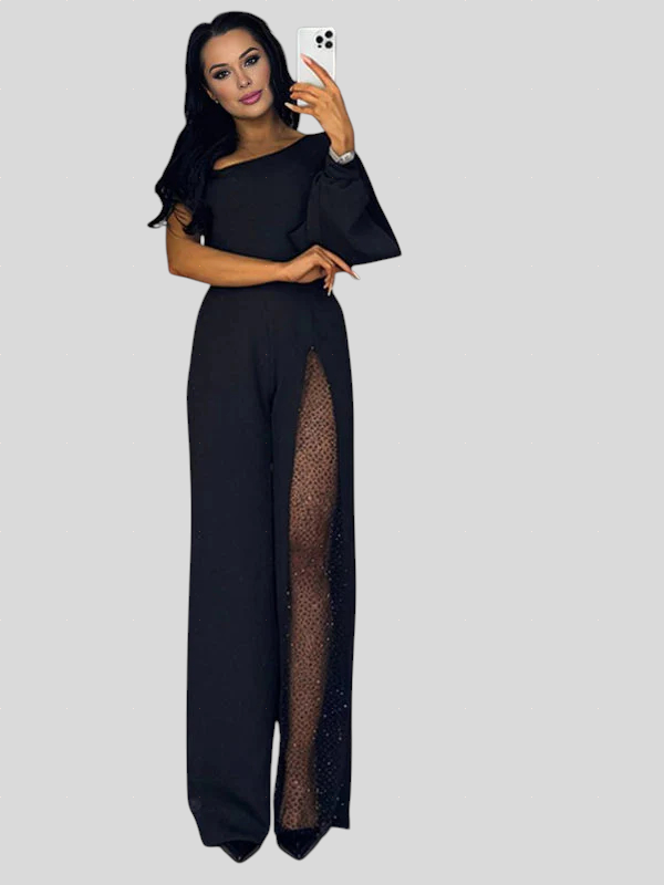 Artemis - Elegantni Jednodijelni Kombinezon Na Jedno Rame Sa Sjajnim Detaljom