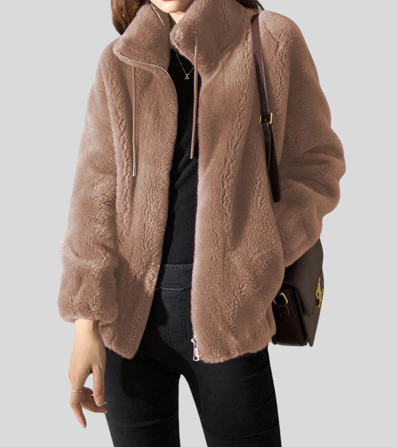 Marry - Mekana Flis Jakna s Visokom Ogradom