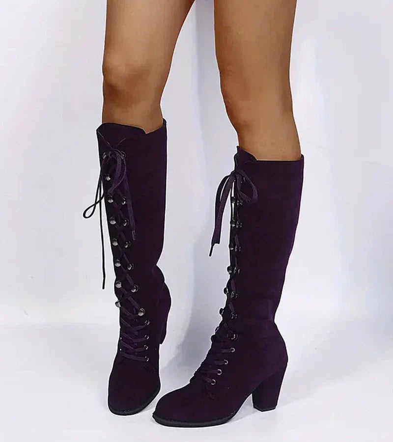 Lena - Ženske Čizme s Udobnom Petom