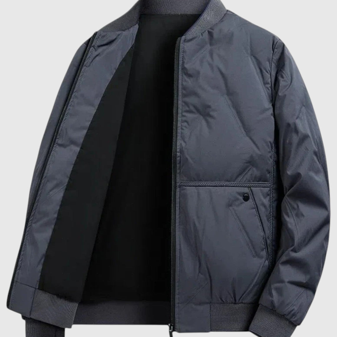 Lorenzo - Krojeni neutralni bomber kaput s urbanim dodirom