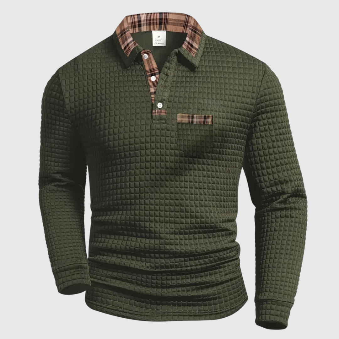 Brooklyn - Muška polo majica s kariranim uzorkom