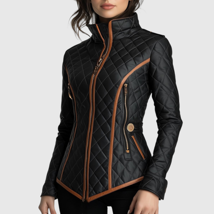 Clara - Stilska jakna s prošivanjem i suženim strukom