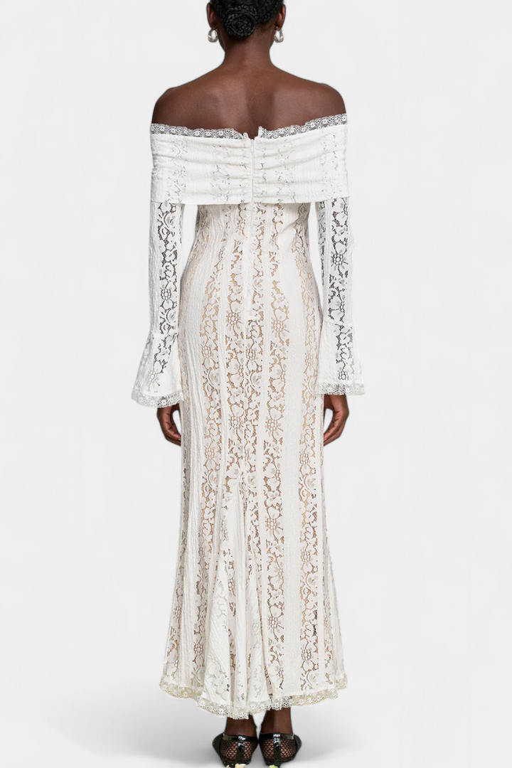 Josipa Maxi Haljina s Otvorenim Ramena od Čipke