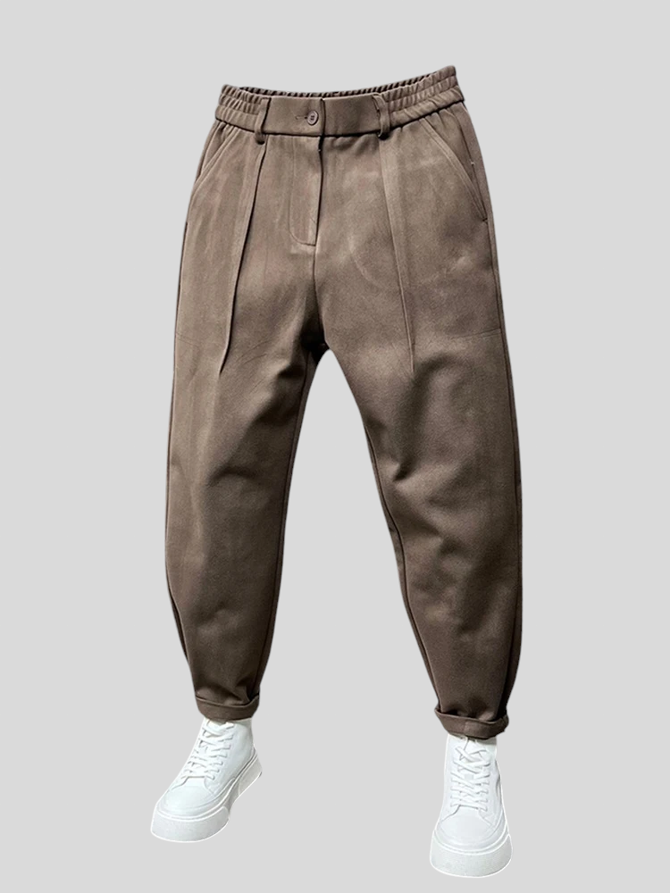 Marcello - Elegantne Hlače Melange