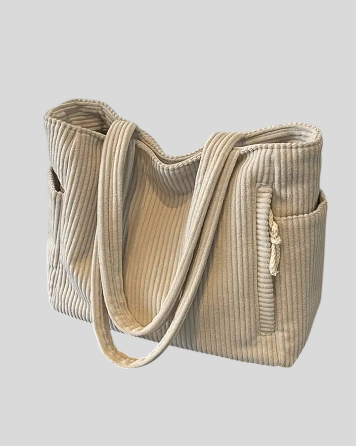 Tilda - Rebrasta torbica s detaljima od konopa