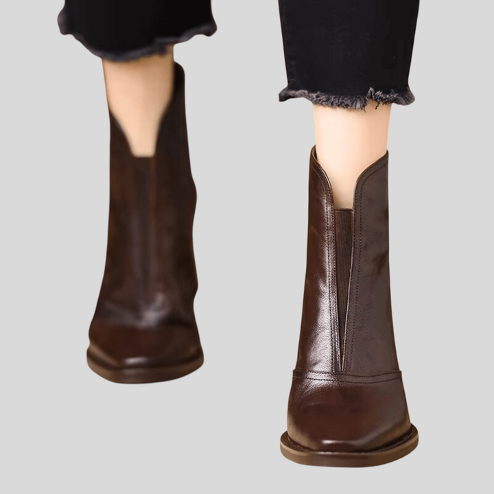 Chloe - Luksuzne Čizme Sa Srednjom Petom